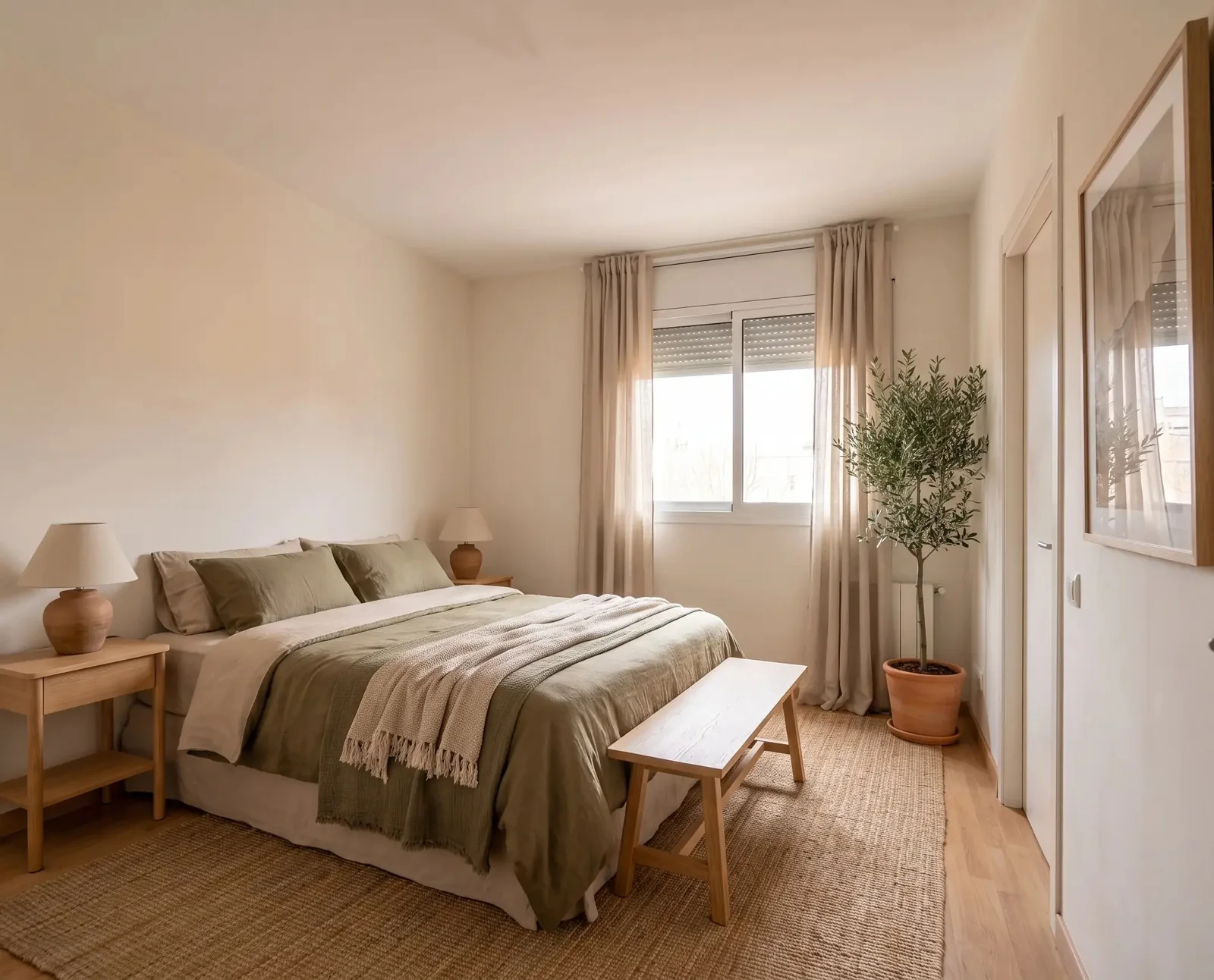Dormitorio con home staging virtual